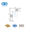 Tube Corner Masukkan Aksesoris Kaca Stainless Steel Pintu Hardware Pemasangan Pintu Kaca Untuk Kamar Mandi Toilet-DDGS130