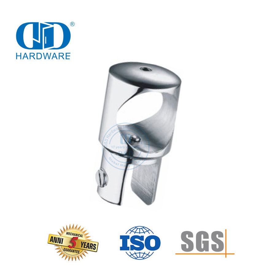 Partisi Bilik Mandi Konektor Panel Kaca Kandang Mandi Industri Stainless Steel-DDSC029