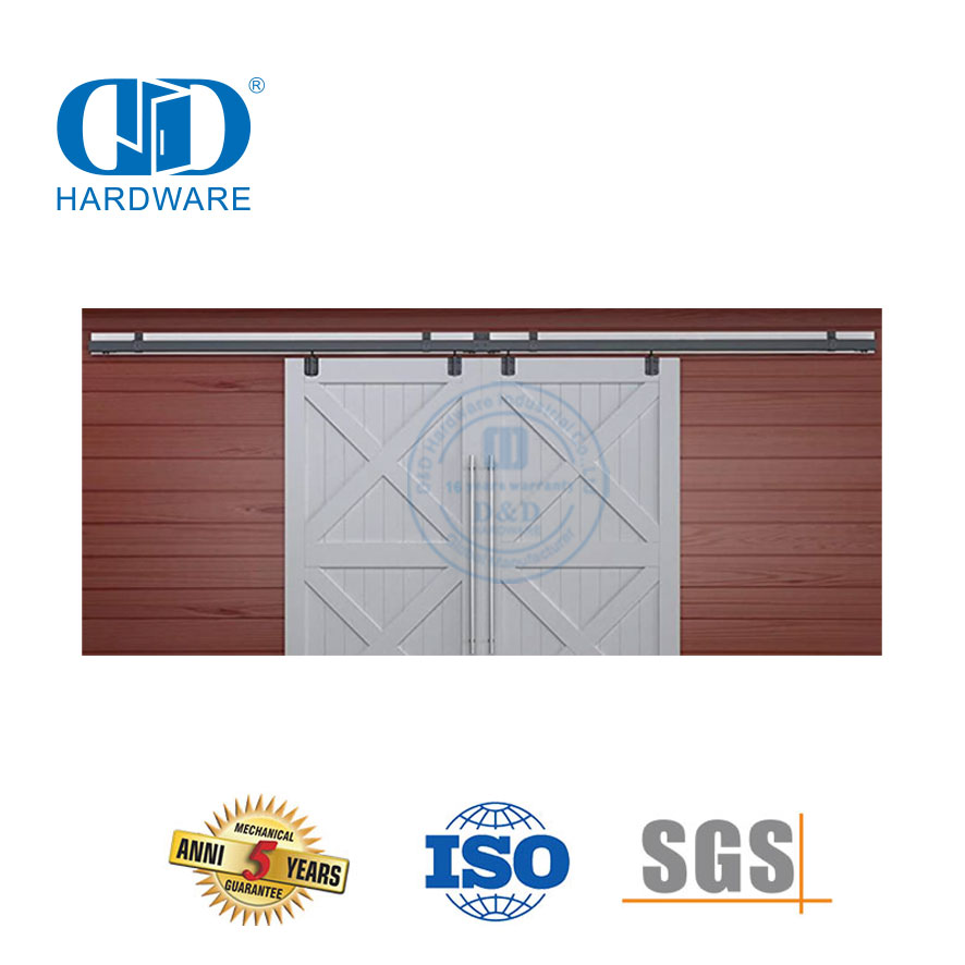 Perangkat Keras Pintu Geser Modern Baja Tahan Karat Perangkat Keras Pintu Gudang Tugas Berat Roda Perangkat Keras Rol untuk Hotel-DDBD040
