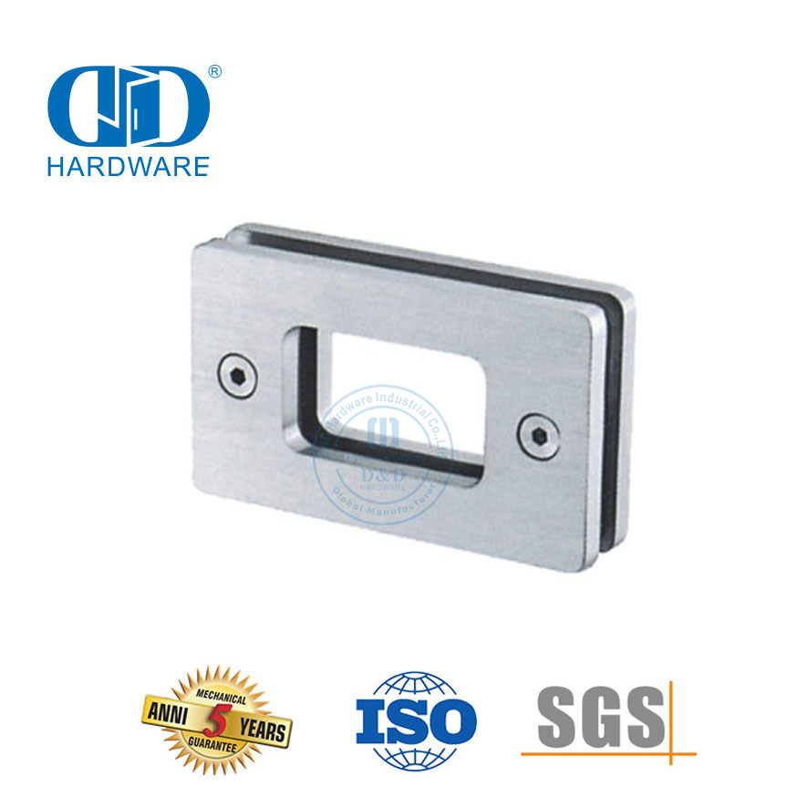 Perangkat Keras Pintu Geser Kaca Stainless Steel Pintu Geser Kaca Tipe Persegi Pegangan Ditangkup-DDSK020