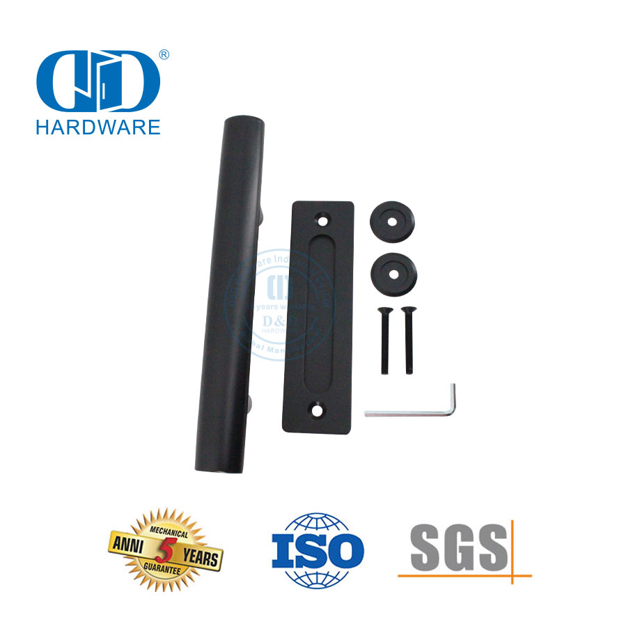Gagang Tarik Pintu Stainless Steel Hitam Matt Gagang Pintu Komersial Gagang Tuas Berongga-DDBD101 MB