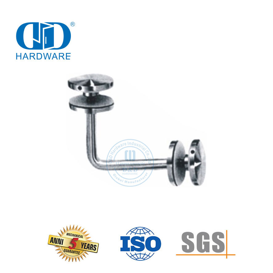Produsen Stainless Steel Door Fitting Kaca Tangga Langkan Railing Handrail Bracket-DDHB001