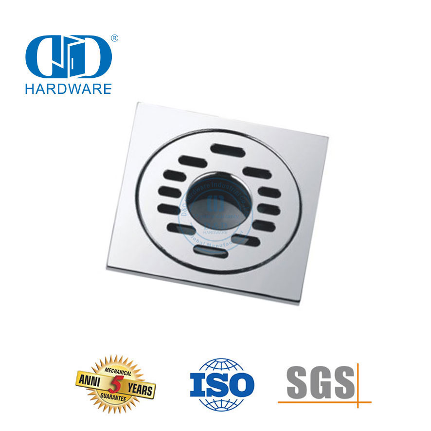 Stainless Steel Square Toilet Shower Drain Aksesori Furnitur Kamar Mandi Floor Drain Cover-DDFD003