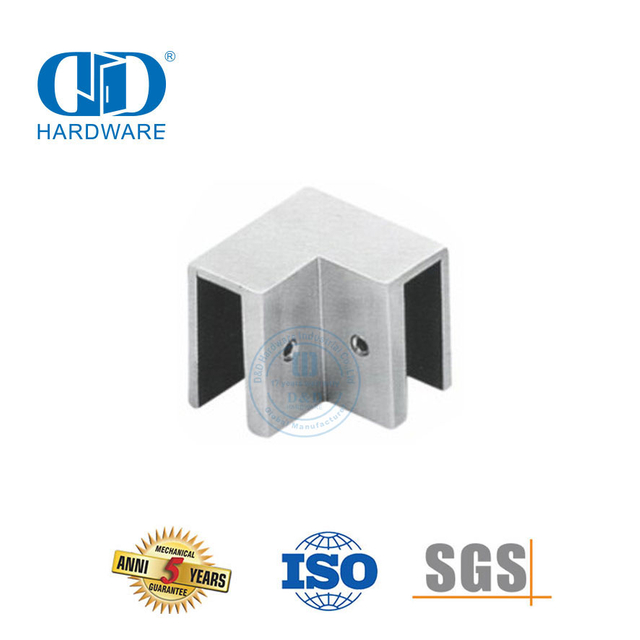 Konektor Braket Panel Kaca Stainless Steel Konektor Pipa Konektor Braket Kaca untuk Mendukung Pipa-DDSC020