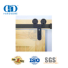Stainless Steel Mudah Menginstal Sliding Barn Pintu Kayu Rel Track Roller Peralatan Kit Pintu Gudang Hardware-DDBD008