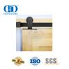 Pintu Kayu Tunggal Ganda Karbon Modern Rel Pintu Gudang Perangkat Keras Baja Hitam Track Pintu Kayu Gudang Hardware-DDBD002