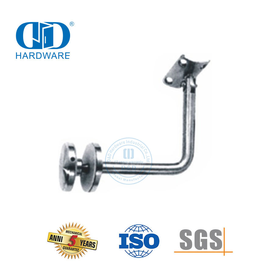 Braket Dinding Pagar Tangga Baja Tahan Karat Braket Pemasangan Dinding Braket Pegangan Kaca Pas-DDHB003