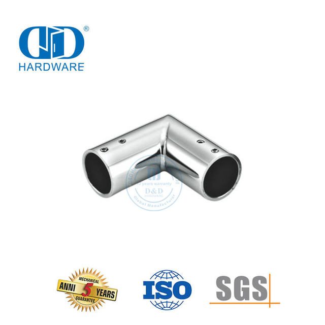 Konektor Braket Panel Kaca Sistem Bilik Mandi Komersial Baja Tahan Karat Konektor Klip Penjepit-DDSC035