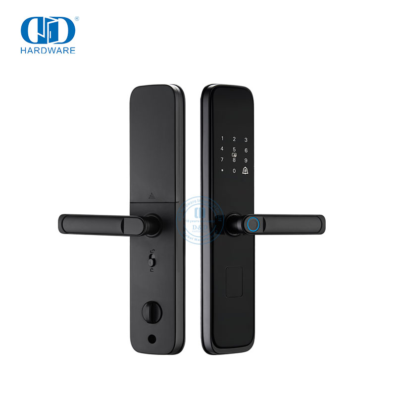 Keselamatan Eksterior Interior Remote Cerdas Kata Sandi Digital Sidik Jari Kunci Pintu Pintar Untuk Pintu Depan-DDDL004