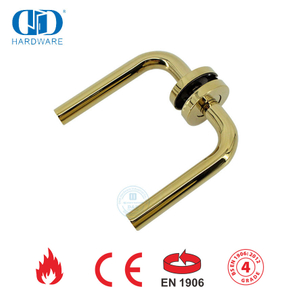 Cermin Kuningan Dipoles Emas EN 1906 Gagang Pintu Tipe Tubular-DDTH002-PB