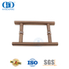 Perabot Kantor Rose Gold Tabung Melingkar Berbentuk H Baja Tahan Karat 201 Shower Sliding Glass Door Handle-DDPH001-A Φ25-RG
