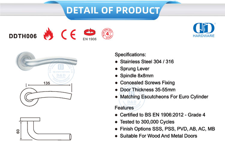 Gagang Tuas Pintu Kamar Tidur