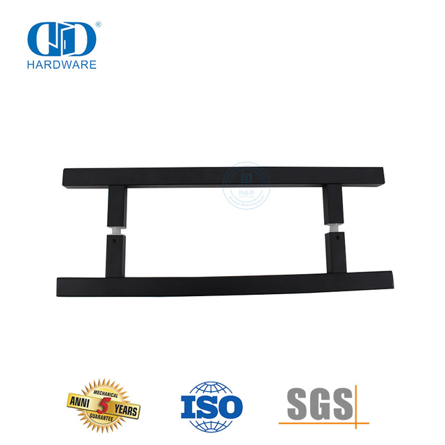 Gagang Tarik Stainless Steel Matte Black Finish untuk Pintu Kaca Perumahan-DDPH016-D-MB
