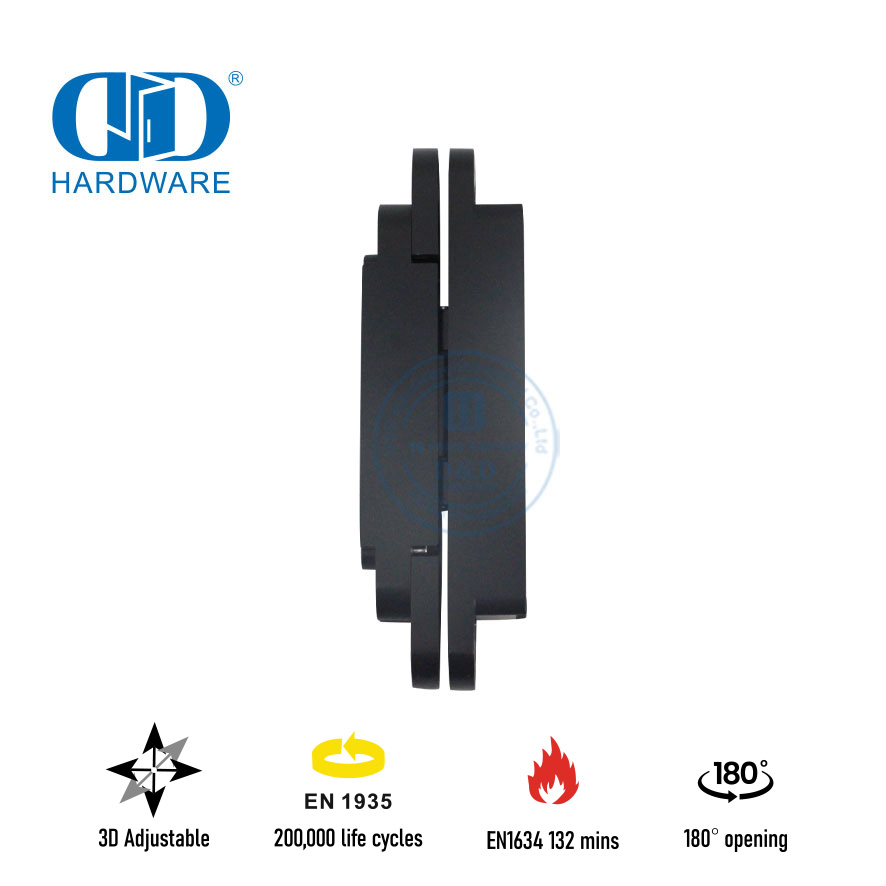 Selesai Berbeda Paduan Seng 3D Tersembunyi Keamanan Tersembunyi Engsel Pintu Interior Dapat Disesuaikan-DDCH008-G40