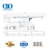 Sertifikasi Populer ANSI UL Terdaftar Fire Rated Hidden Door Closer-DDDC047