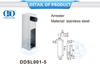 Aksesoris Perabot Stainless Steel Pintu Geser Kaca Hardware Arrester-DDSL001-5