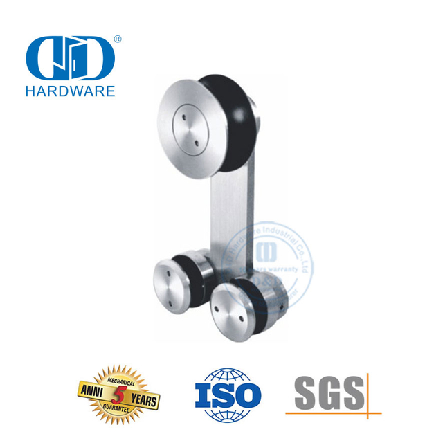 Aksesoris Kaca Stainless Steel Industri Set Perangkat Keras Pintu Geser Perangkat Keras Kaca Untuk Pintu Kamar Mandi-DDGS106