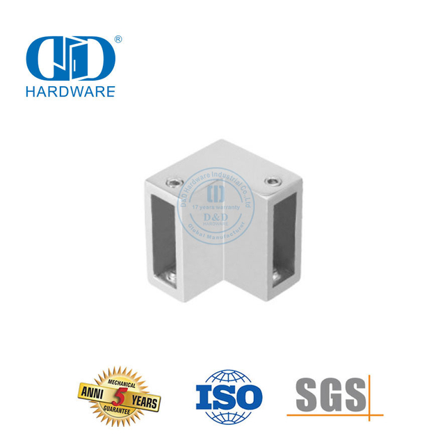 Stainless Steel Komersial Sistem Bilik Mandi Kaca Panel Braket Konektor Aksesoris Pintu Kaca-DDSC011
