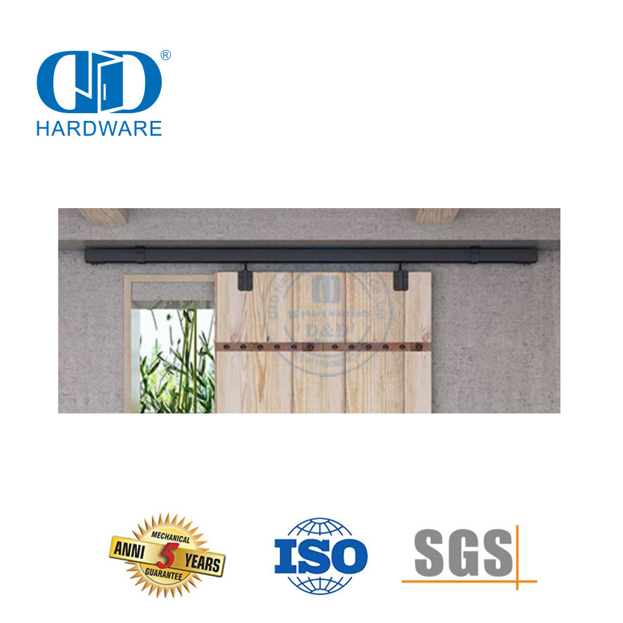 Stainless Steel Tugas Berat Single Track Bypass Roda Jari-jari Besar Pintu Gudang Geser Perangkat Keras Bypass Pintu Gudang Hardware-DDBD037