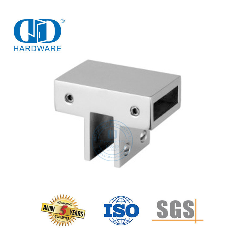 Stainless Steel Kamar Mandi Dukungan Panel Kaca Konektor Pintu Kaca Perangkat Keras Shower Cubicle System-DDSC016