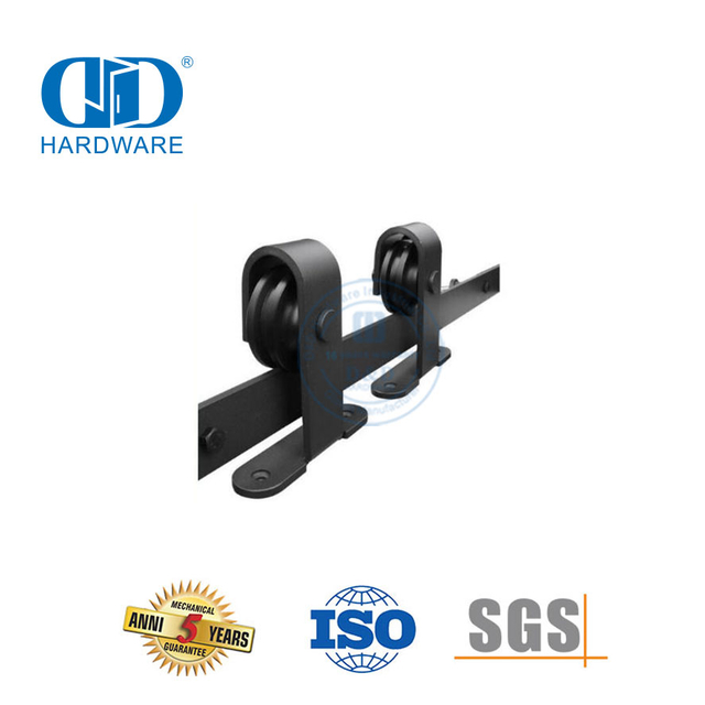 Perangkat Keras Pintu Gudang Tugas Berat Baja Tahan Karat Kit Track Perangkat Keras Pintu Gudang Lipat Dua-DDBD005