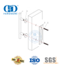 Pintu Kayu Tunggal Ganda Karbon Modern Rel Pintu Gudang Perangkat Keras Baja Hitam Track Pintu Kayu Gudang Hardware-DDBD002