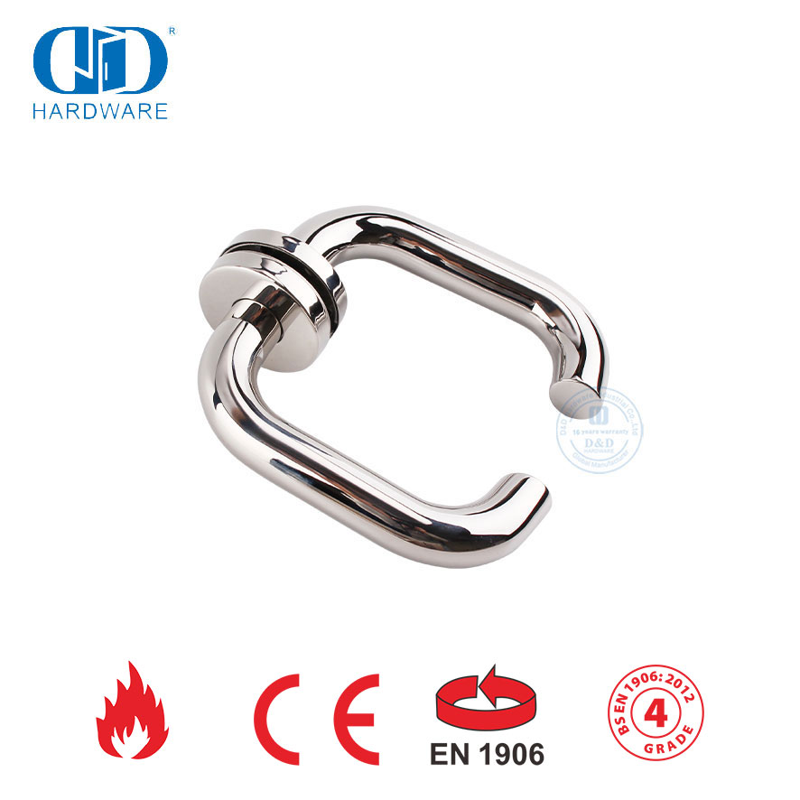 PSS Selesai EN 1906 Pegangan Tuas Pintu Berbentuk Tabung Bulat Stainless Steel-DDTH001-PSS