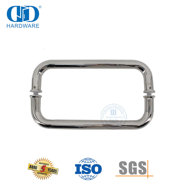 Desain Baru Stainless Steel Kamar Mandi Kamar Mandi Pintu Kaca Tarik Handle-DDPH007-A-PSS