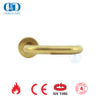Perangkat Keras Dekoratif yang Disesuaikan EN 1906 Gagang Pintu Masuk Kuningan Satin-DDTH001-SB