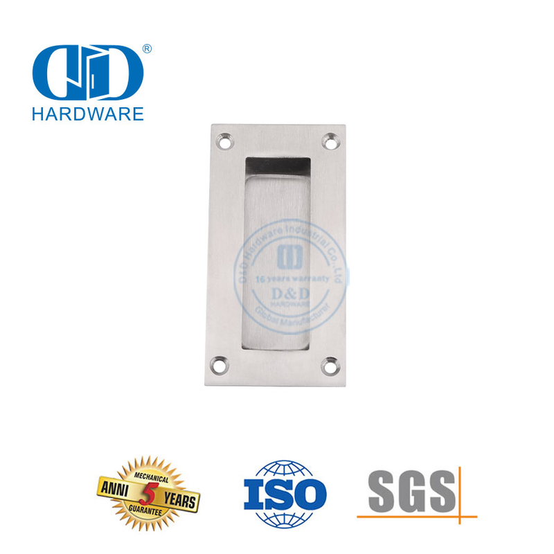 Kabinet Flush Mount Tersembunyi Menarik Gagang Pintu Laci Geser Tertanam-DDFH010