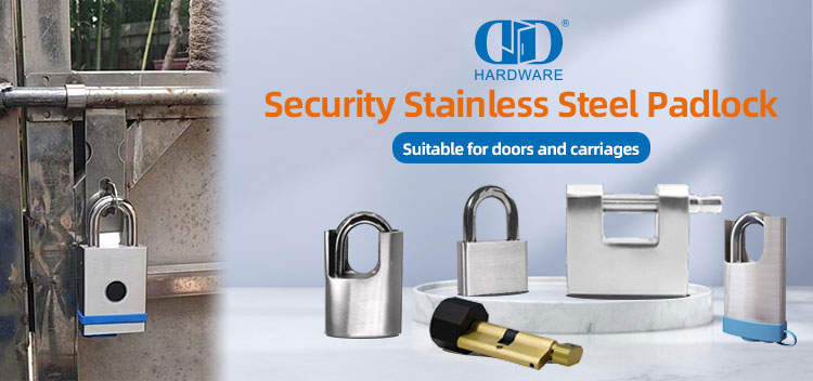 Keamanan Maksimum Stainless Steel Kuningan Anti-pencurian Tahan Panas Sidik Jari Biometrik USB Pengisian Pintu Baja Kayu Gembok-DDPL0013-50mm