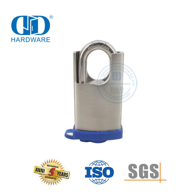 Keamanan Maksimum Stainless Steel Kuningan Anti-pencurian Tahan Panas Sidik Jari Biometrik USB Pengisian Pintu Baja Kayu Gembok-DDPL0013-50mm