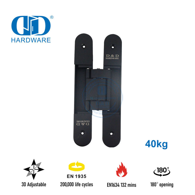 Selesai Berbeda Paduan Seng 3D Tersembunyi Keamanan Tersembunyi Engsel Pintu Interior Dapat Disesuaikan-DDCH008-G40