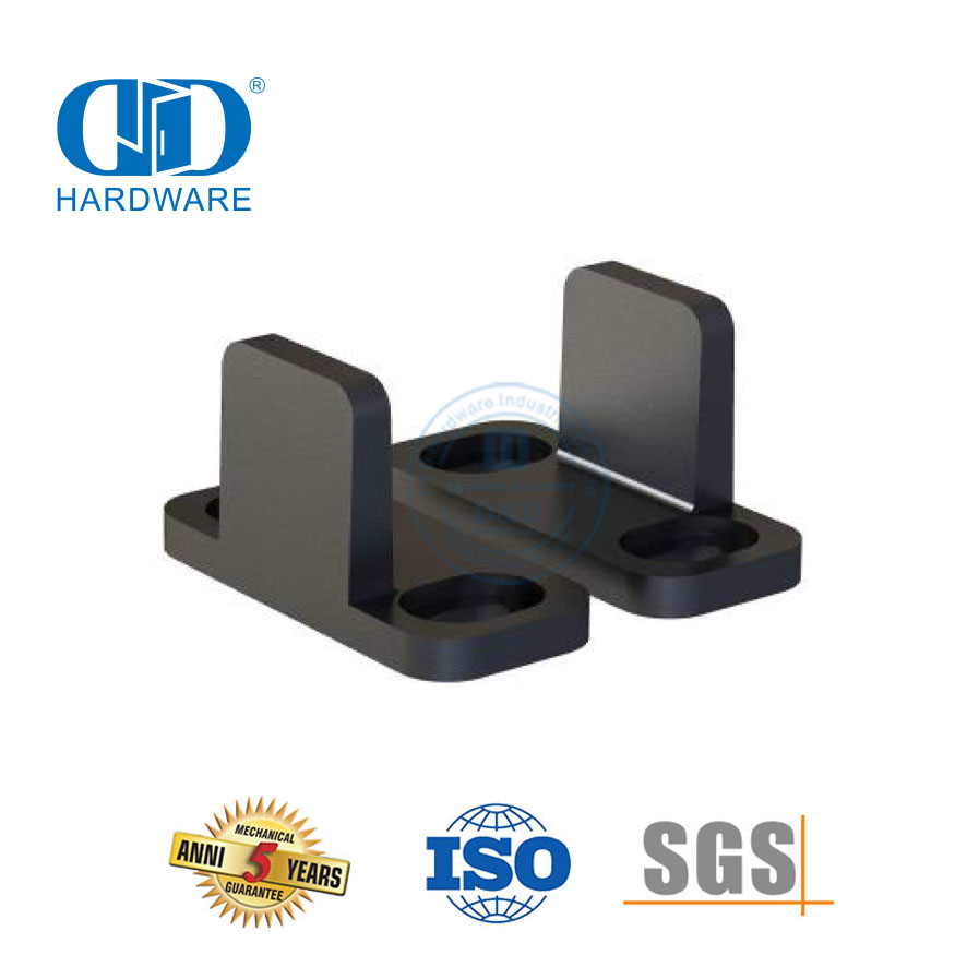 Stainless Steel Hitam Pintu Ganda Pintu Gudang Perangkat Keras Pintu Panduan Lantai Bawah-DDBD085