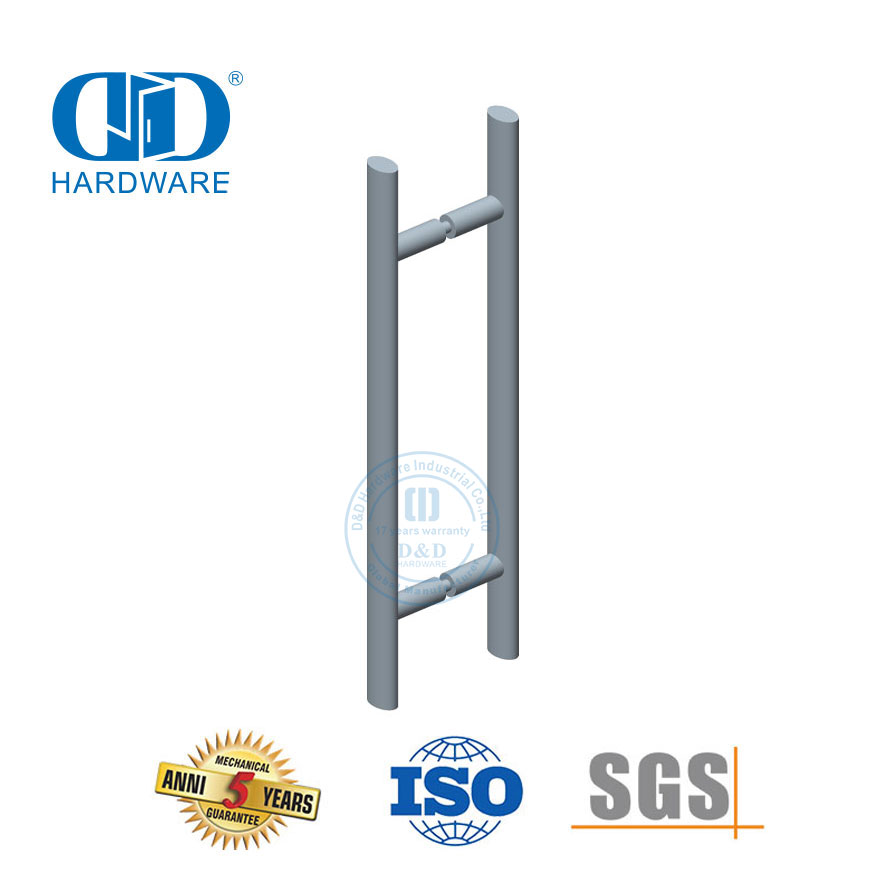 Beberapa Aplikasi Stainless Steel Pintu Utama Kaca Kayu Pintu Logam Perangkat Keras Bentuk Oval T Bar Pull Handle-DDPH037