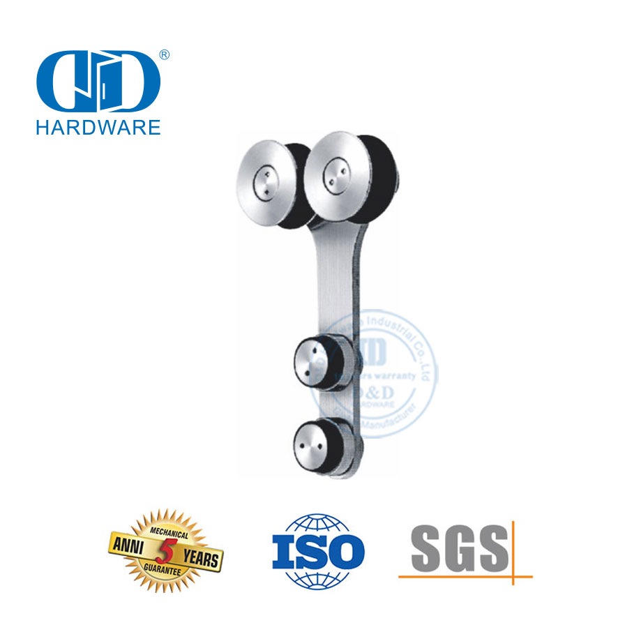 Gantungan Pintu Geser Aksesoris Kaca Stainless Steel Set Aksesori Kamar Mandi Fitting Kaca untuk Kamar Mandi-DDGS100