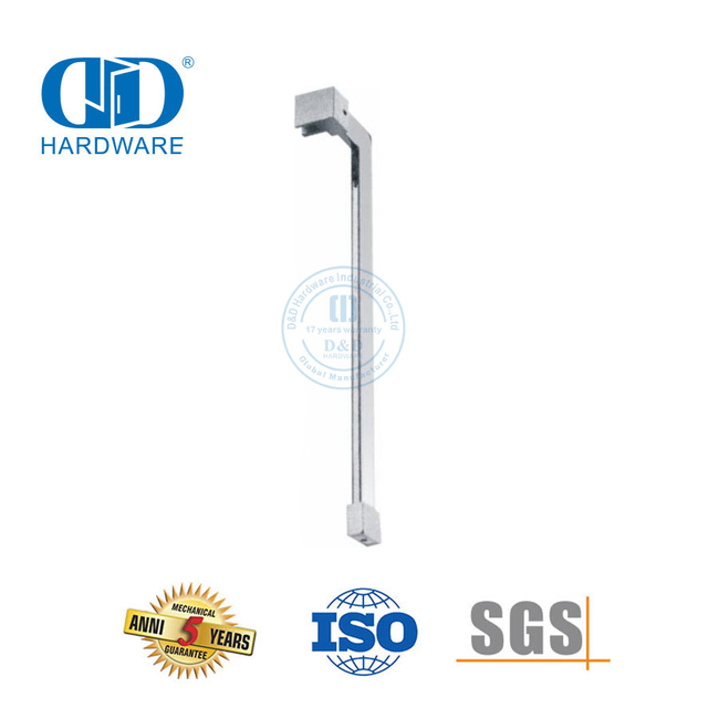 Aksesoris Pintu Panel Mandi Kaca Tanpa Bingkai Stainless Steel yang Disesuaikan Layar Mandi Komersial-DDSC008