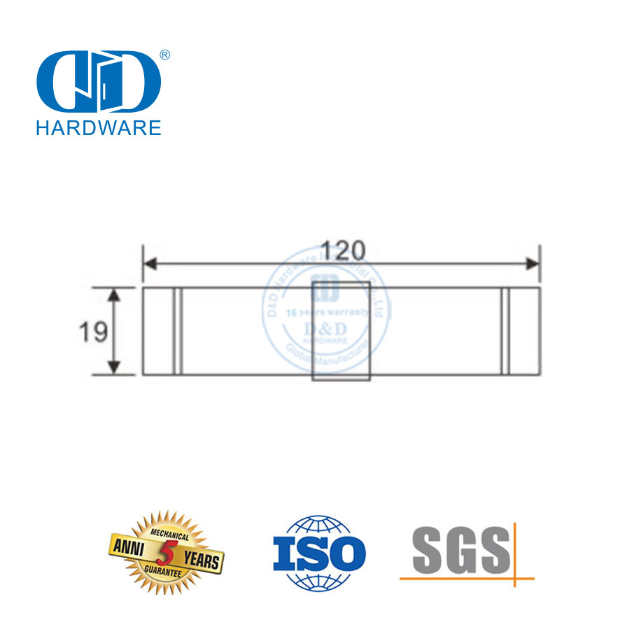 Perlengkapan Selongsong Pipa Aksesori Kamar Mandi Stainless Steel Aksesori Furnitur Perangkat Keras Kaca untuk Pintu Geser-DDGS126
