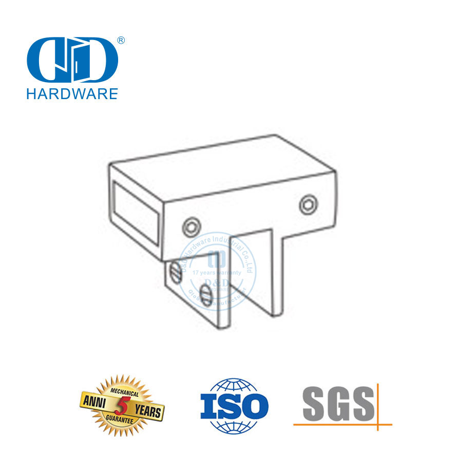 Stainless Steel Kamar Mandi Dukungan Panel Kaca Konektor Pintu Kaca Perangkat Keras Shower Cubicle System-DDSC016