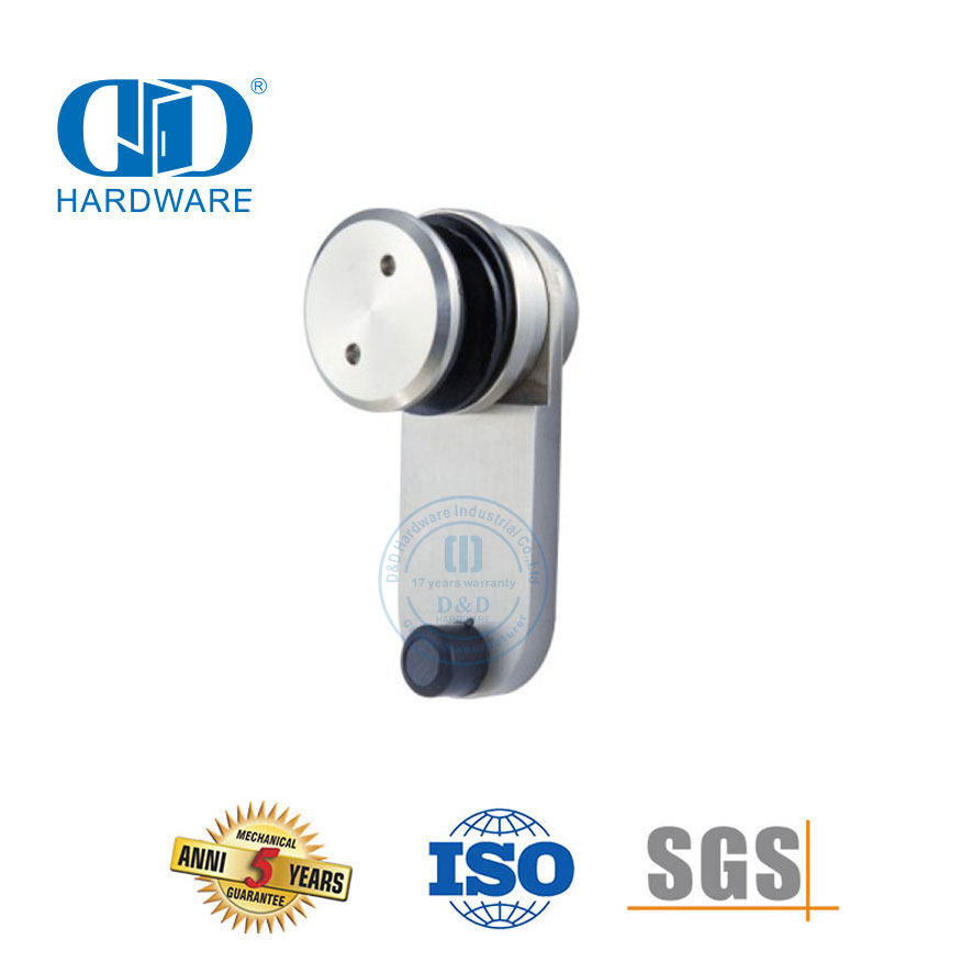 Produsen Perangkat Keras Kaca Baja Tahan Karat Di Atas Panel Pivot Patch Fitting Perangkat Keras Pintu Geser Pivot-DDGP016