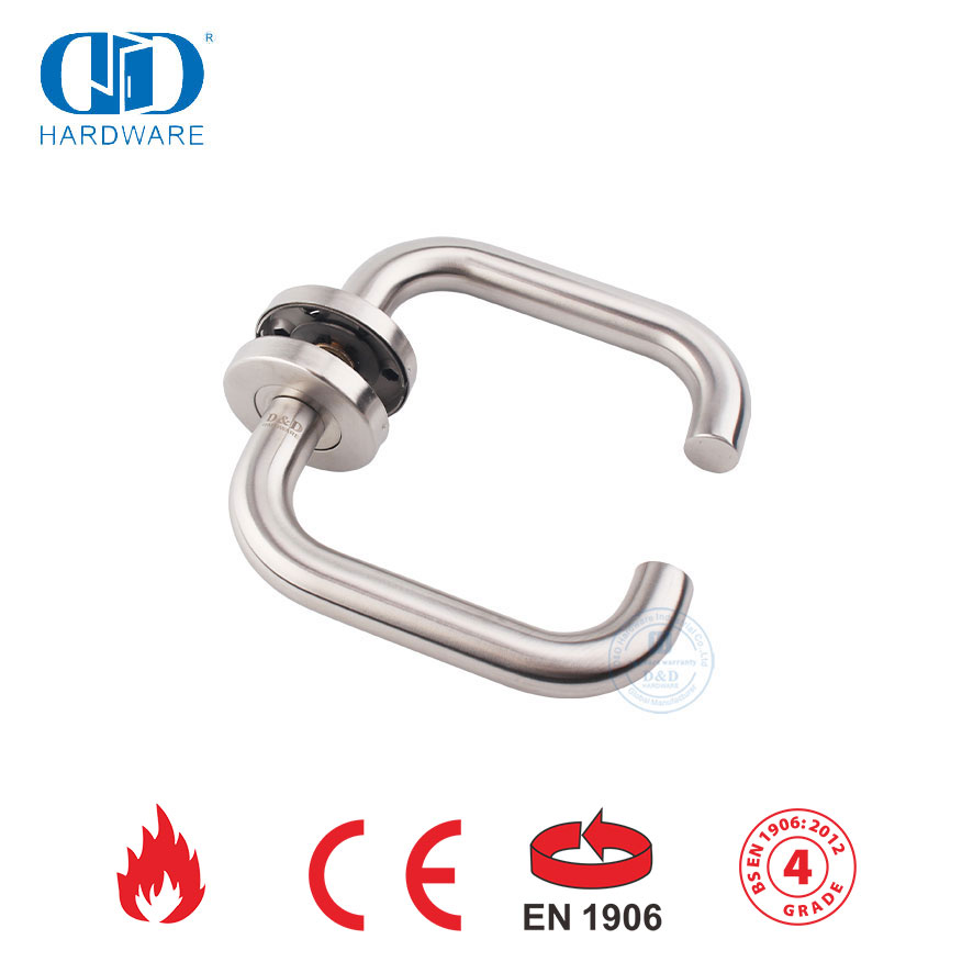 Cocok untuk Pintu Logam EN 1906 SUS 316 Hollow Lever Handle-DDTH001-SSS