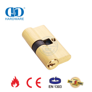 EN 1303 Profil Golden Euro Silinder Kunci Terbuka Sisi Ganda-DDLC003-60mm-SB