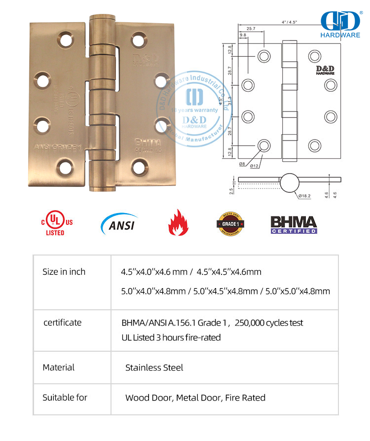Engsel Pintu Tahan Api 