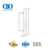 Gagang Tarik Stainless Steel Matte Black Finish untuk Pintu Kaca Perumahan-DDPH016-D-MB