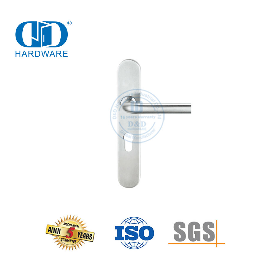 Pegangan Tuas Pelat Pintu Oval 304 Stainless Steel Kunci Bekas Kantor -DDTP003