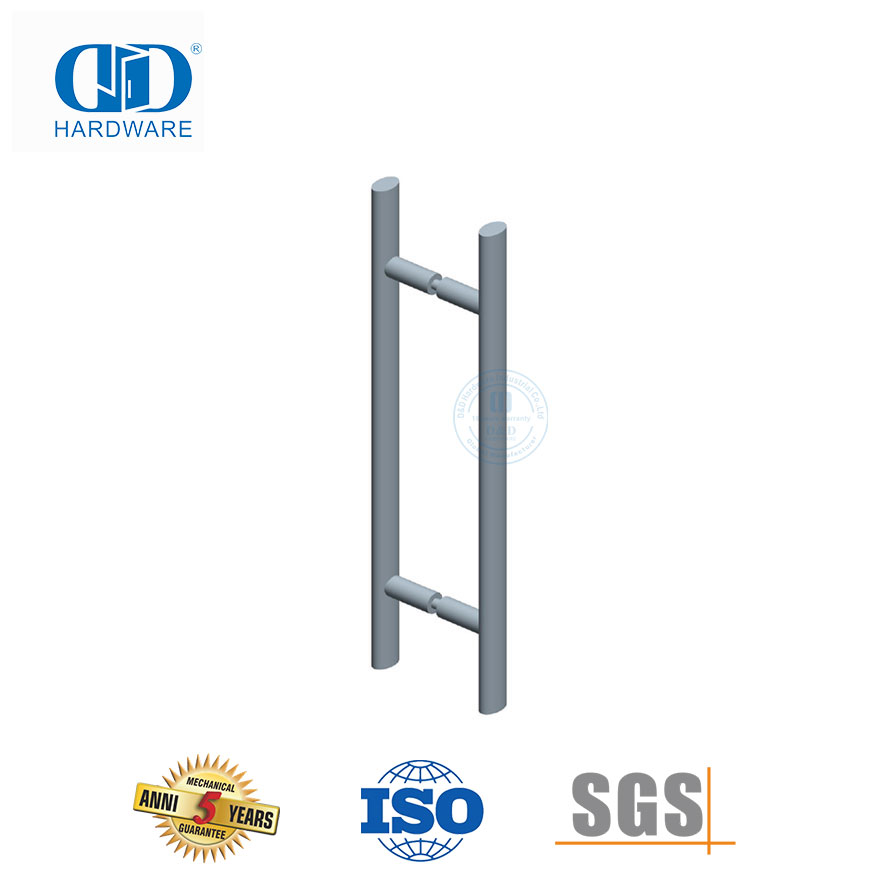 Pegangan Tarik Stainless Steel Pintu Depan Gaya Tangga Tabung Bulat untuk Pintu Kayu dan Kaca-DDPH037