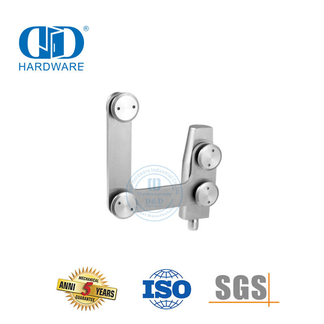 Stainless Steel Patch Fitting Pivot Fitting Konektor Lengkung Pivot Glass Fitting-DDGP007