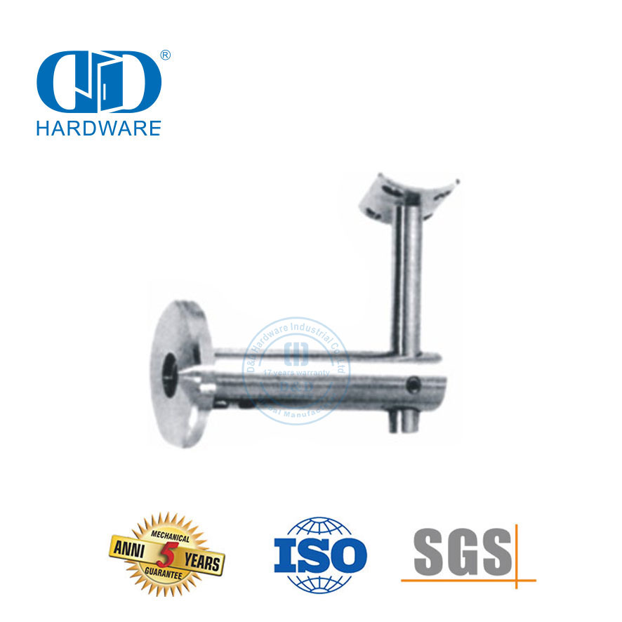 Aksesoris Tangga Tangga Kaca Stainless Steel Fitting Railing Bracket Wall Handrail Bracket-DDHB005