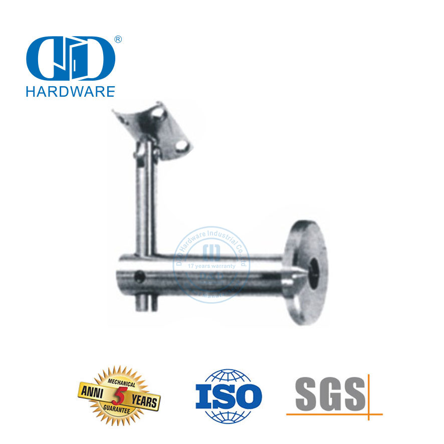 Aksesoris Rel Tangga Braket Penjepit Kaca Baja Tahan Karat Braket Pegangan Perangkat Keras Pintu Kaca-DDHB004