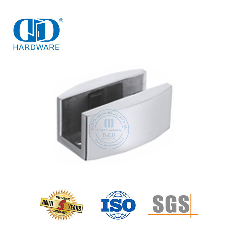 Perlengkapan Kaca Stainless Steel Perangkat Keras Pintu Geser Shimmy Arrester-DDSL001-7
